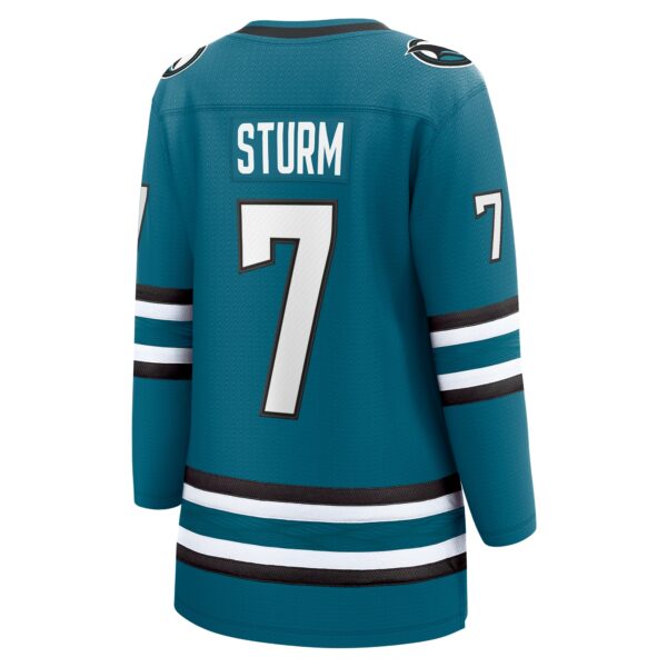 Women’s San Jose Sharks Nico Sturm Fanatics Branded Teal Home Breakaway Player Jersey