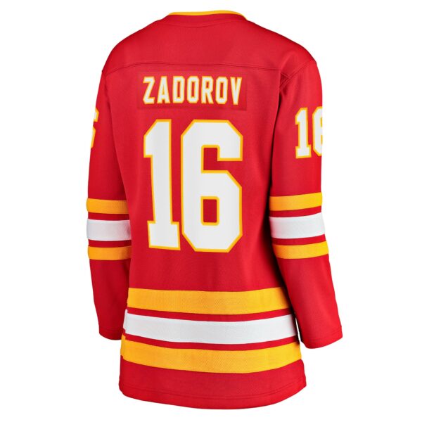 Women’s Calgary Flames Nikita Zadorov Fanatics Branded Red Home Breakaway Player Jersey