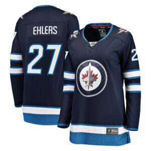 Women's Winnipeg Jets Nikolaj Ehlers Fanatics Branded Navy Breakaway Jersey