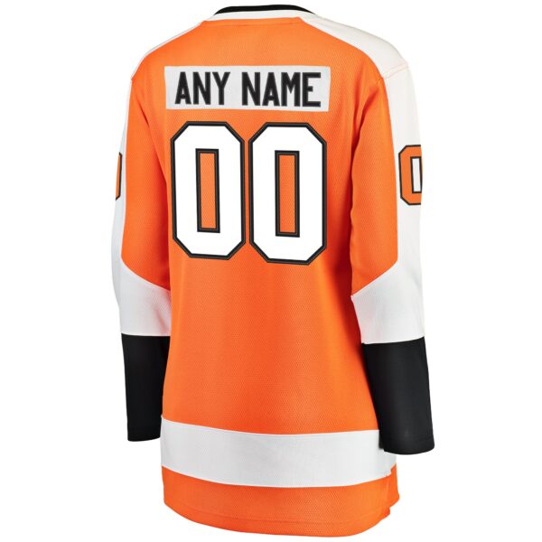 Women’s Philadelphia Flyers Fanatics Branded Orange Home Breakaway Custom Jersey