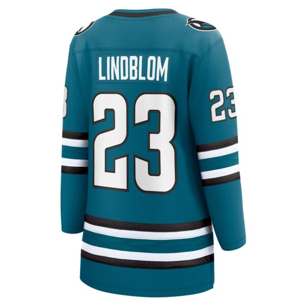 Women’s San Jose Sharks Oskar Lindblom Fanatics Branded Teal Home Breakaway Player Jersey