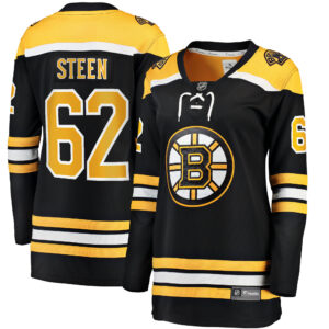 Women's Boston Bruins Oskar Steen Fanatics Branded Black Home Breakaway Player Jersey