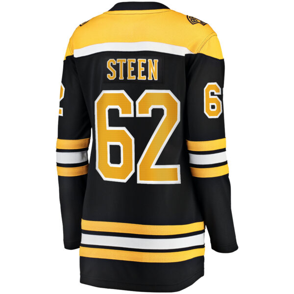 Women’s Boston Bruins Oskar Steen Fanatics Branded Black Home Breakaway Player Jersey