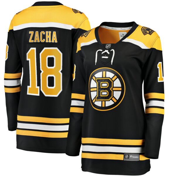 Women’s Boston Bruins Pavel Zacha Fanatics Branded Black Home Breakaway Player Jersey