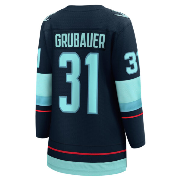 Women’s Seattle Kraken Philipp Grubauer Fanatics Branded Navy Home Breakaway Player Jersey