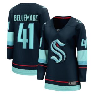 Women's Seattle Kraken Pierre-Edouard Bellemare Fanatics Branded Deep Sea Blue Home Breakaway Player Jersey