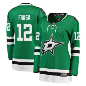 Women's Dallas Stars Radek Faksa Fanatics Branded Kelly Green Breakaway Player Jersey