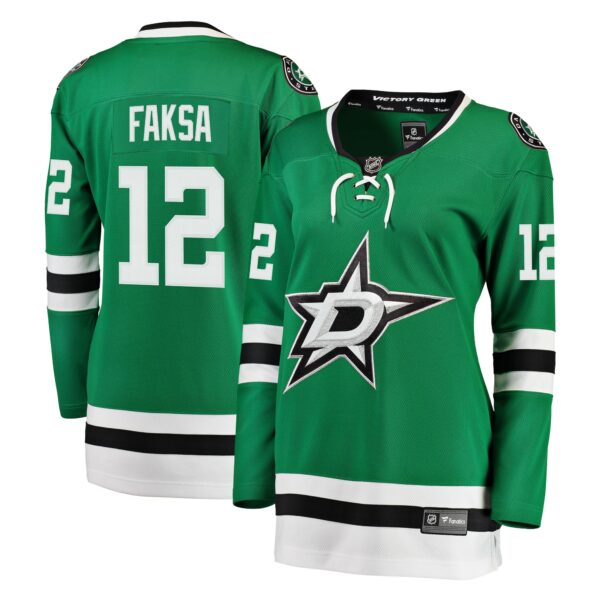 Women’s Dallas Stars Radek Faksa Fanatics Branded Kelly Green Breakaway Player Jersey