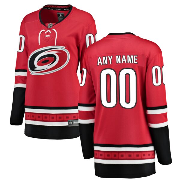 Women’s Carolina Hurricanes Fanatics Branded Red Alternate Breakaway Custom Jersey