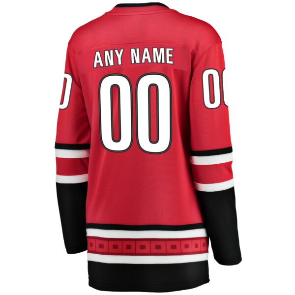 Women’s Carolina Hurricanes Fanatics Branded Red Alternate Breakaway Custom Jersey