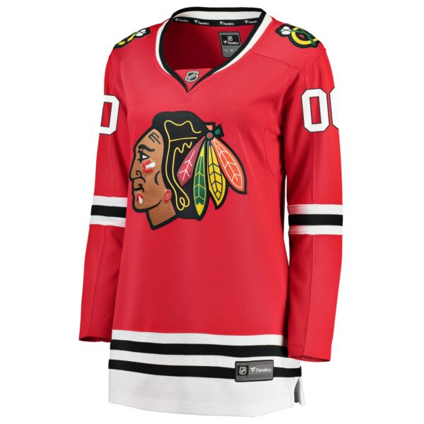 Women’s Chicago Blackhawks Fanatics Branded Red Home Breakaway Custom Jersey