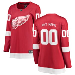 Women's Detroit Red Wings Fanatics Branded Red Home Breakaway Custom Jersey