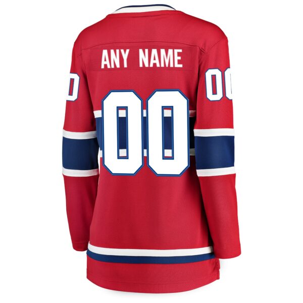 Women’s Montreal Canadiens Fanatics Branded Red Home Breakaway Custom Jersey