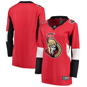 Women's Ottawa Senators Fanatics Branded Red Breakaway Home Blank Jersey