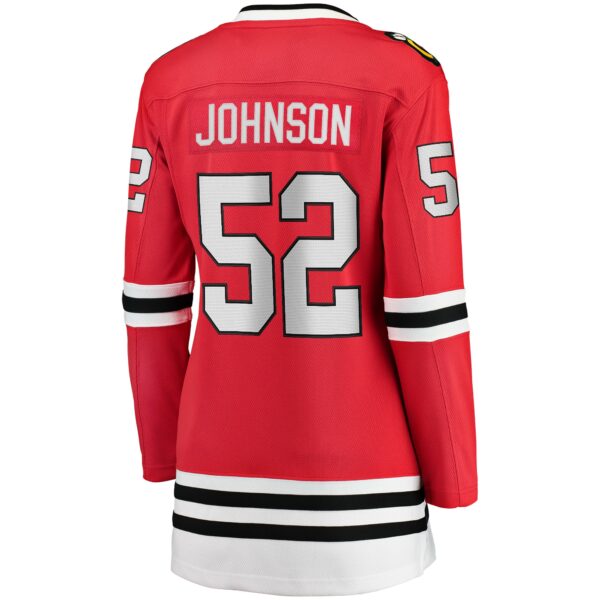 Women’s Chicago Blackhawks Reese Johnson Fanatics Branded Red Home Breakaway Player Jersey