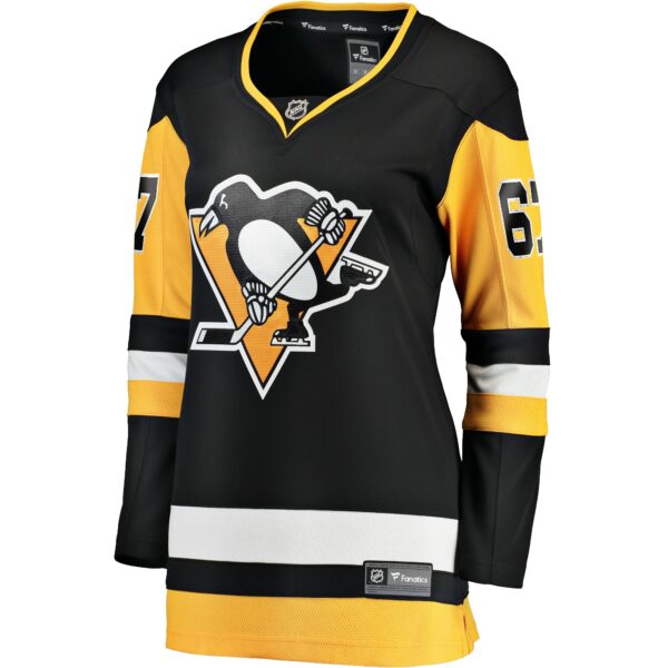 Women’s Pittsburgh Penguins Rickard Rakell Fanatics Branded Black Home Breakaway Player Jersey