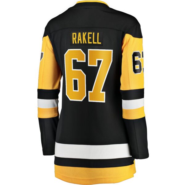 Women’s Pittsburgh Penguins Rickard Rakell Fanatics Branded Black Home Breakaway Player Jersey