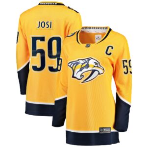 Women's Nashville Predators Roman Josi Fanatics Branded Gold Premier Breakaway Player Jersey