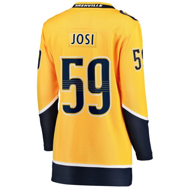 Women’s Nashville Predators Roman Josi Fanatics Branded Gold Premier Breakaway Player Jersey