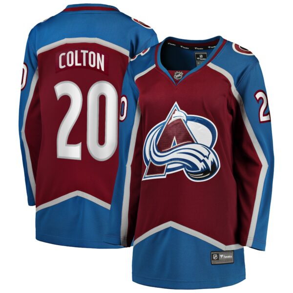 Women’s Colorado Avalanche Ross Colton Fanatics Branded Maroon Home Breakaway Player Jersey