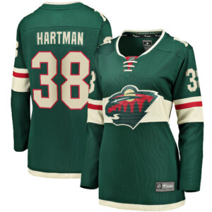 Women's Minnesota Wild Ryan Hartman Fanatics Branded Green Home Breakaway Player Jersey