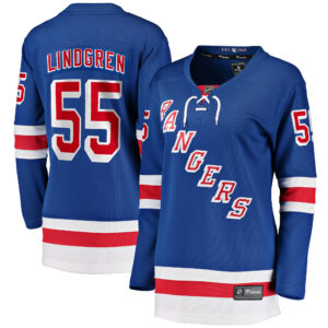 Women's New York Rangers Ryan Lindgren Fanatics Branded Blue Home Breakaway Jersey