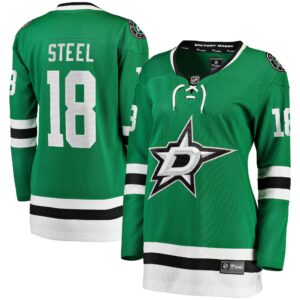 Women's Dallas Stars Sam Steel Fanatics Branded Kelly Green Home Breakaway Player Jersey