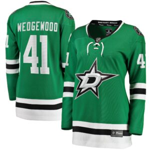 Women's Dallas Stars Scott Wedgewood Fanatics Branded Kelly Green Home Breakaway Player Jersey