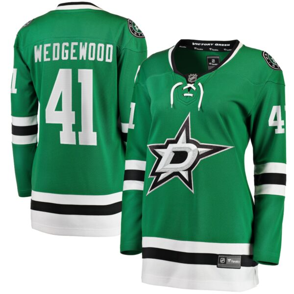 Women’s Dallas Stars Scott Wedgewood Fanatics Branded Kelly Green Home Breakaway Player Jersey