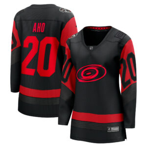 Women's Carolina Hurricanes Sebastian Aho Fanatics Branded Black NHL Stadium Series Breakaway Player Jersey