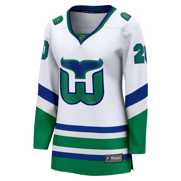 Women’s Carolina Hurricanes Sebastian Aho Fanatics Branded White Whalers Premier Breakaway Jersey