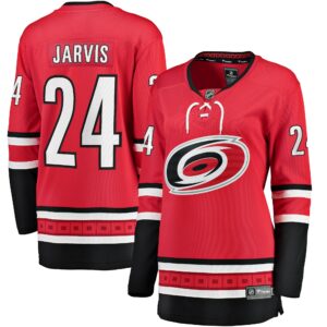 Women's Carolina Hurricanes Seth Jarvis Fanatics Branded Red Alternate Breakaway Player Jersey