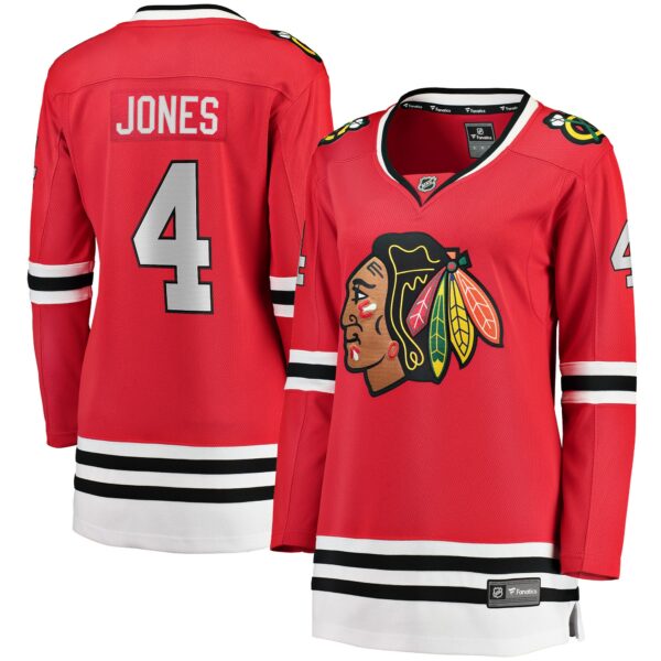 Women’s Chicago Blackhawks Seth Jones Red Fanatics Branded Home Breakaway Player Jersey