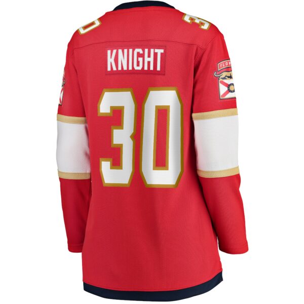 Women’s Florida Panthers Spencer Knight Fanatics Branded Red Home Breakaway Jersey