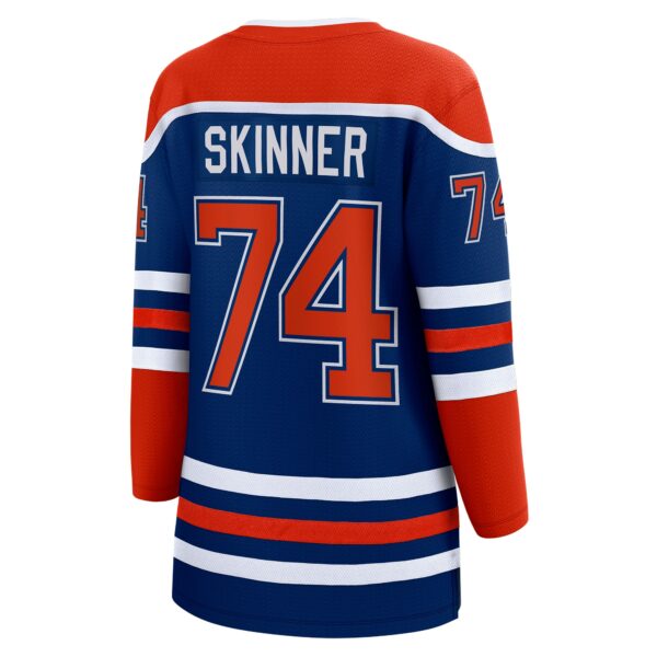 Women’s Edmonton Oilers Stuart Skinner Fanatics Branded Royal Home Breakaway Player Jersey