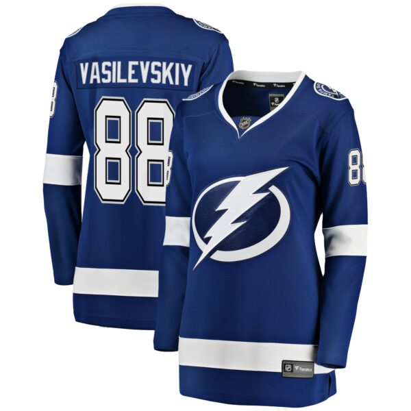 Women’s Tampa Bay Lightning Andrei Vasilevskiy Fanatics Branded Blue Breakaway Player Jersey