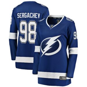 Women's Tampa Bay Lightning Mikhail Sergachev Fanatics Branded Blue Breakaway Player Jersey