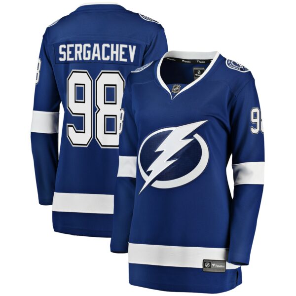 Women’s Tampa Bay Lightning Mikhail Sergachev Fanatics Branded Blue Breakaway Player Jersey