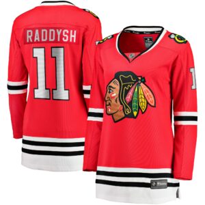 Women's Chicago Blackhawks Taylor Raddysh Fanatics Branded Red Home Breakaway Player Jersey