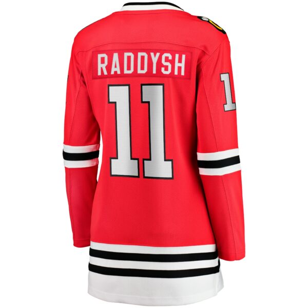 Women’s Chicago Blackhawks Taylor Raddysh Fanatics Branded Red Home Breakaway Player Jersey