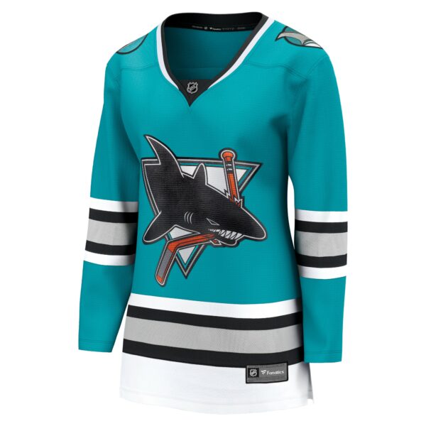 Women’s San Jose Sharks Fanatics Branded Teal 30th Anniversary Premier Breakaway Team Jersey