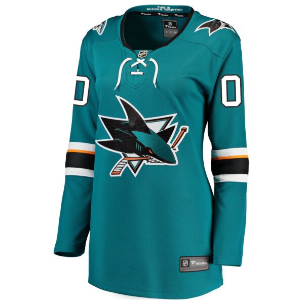 Women’s San Jose Sharks Fanatics Branded Teal Home Breakaway Custom Jersey