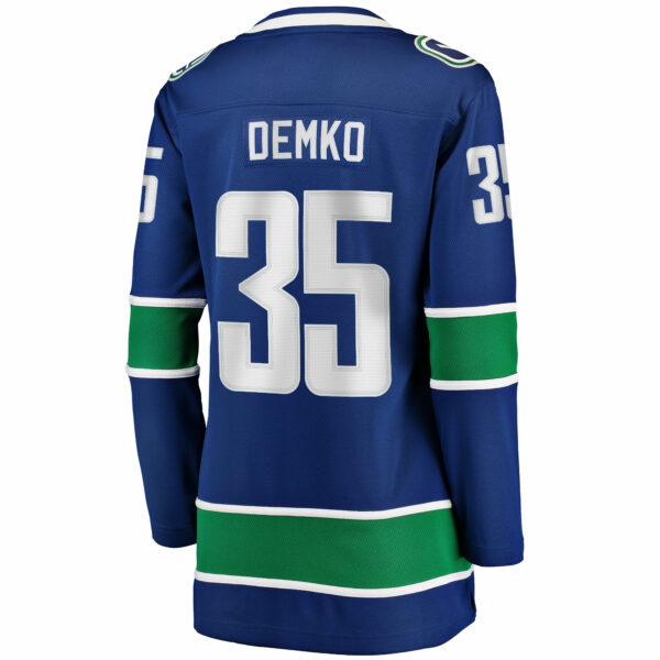 Women’s Vancouver Canucks Thatcher Demko Fanatics Branded Blue Home Breakaway Player Jersey