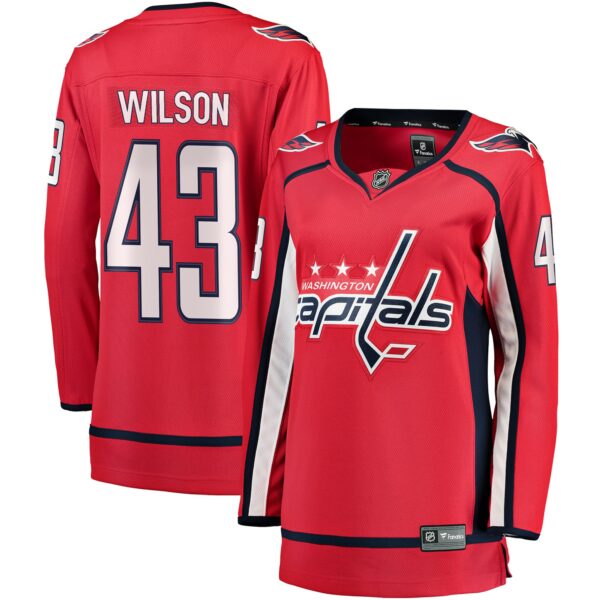 Women’s Washington Capitals Tom Wilson Fanatics Branded Red Home Premier Breakaway Player Jersey