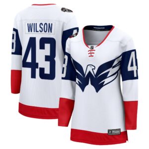 Women's Washington Capitals Tom Wilson Fanatics Branded White NHL Stadium Series Breakaway Player Jersey