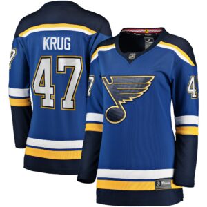 Women's St. Louis Blues Torey Krug Fanatics Branded Blue Breakaway Player Jersey