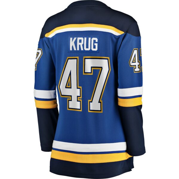 Women’s St. Louis Blues Torey Krug Fanatics Branded Blue Breakaway Player Jersey