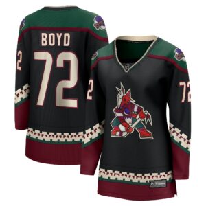 Women's Arizona Coyotes Travis Boyd Fanatics Branded Black Home Breakaway Player Jersey