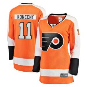 Women's Philadelphia Flyers Travis Konecny Fanatics Branded Orange Breakaway Player Jersey