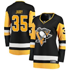 Women's Pittsburgh Penguins Tristan Jarry Fanatics Branded Black Premier Breakaway Player Jersey